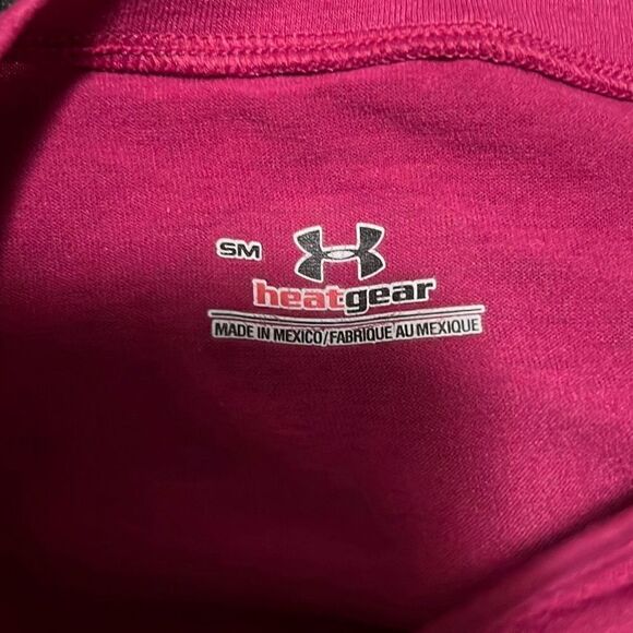Under Armour Heatgear Women's Magenta Run Graphic Long Sleeve T-Shirt Top - Picture 6 of 6